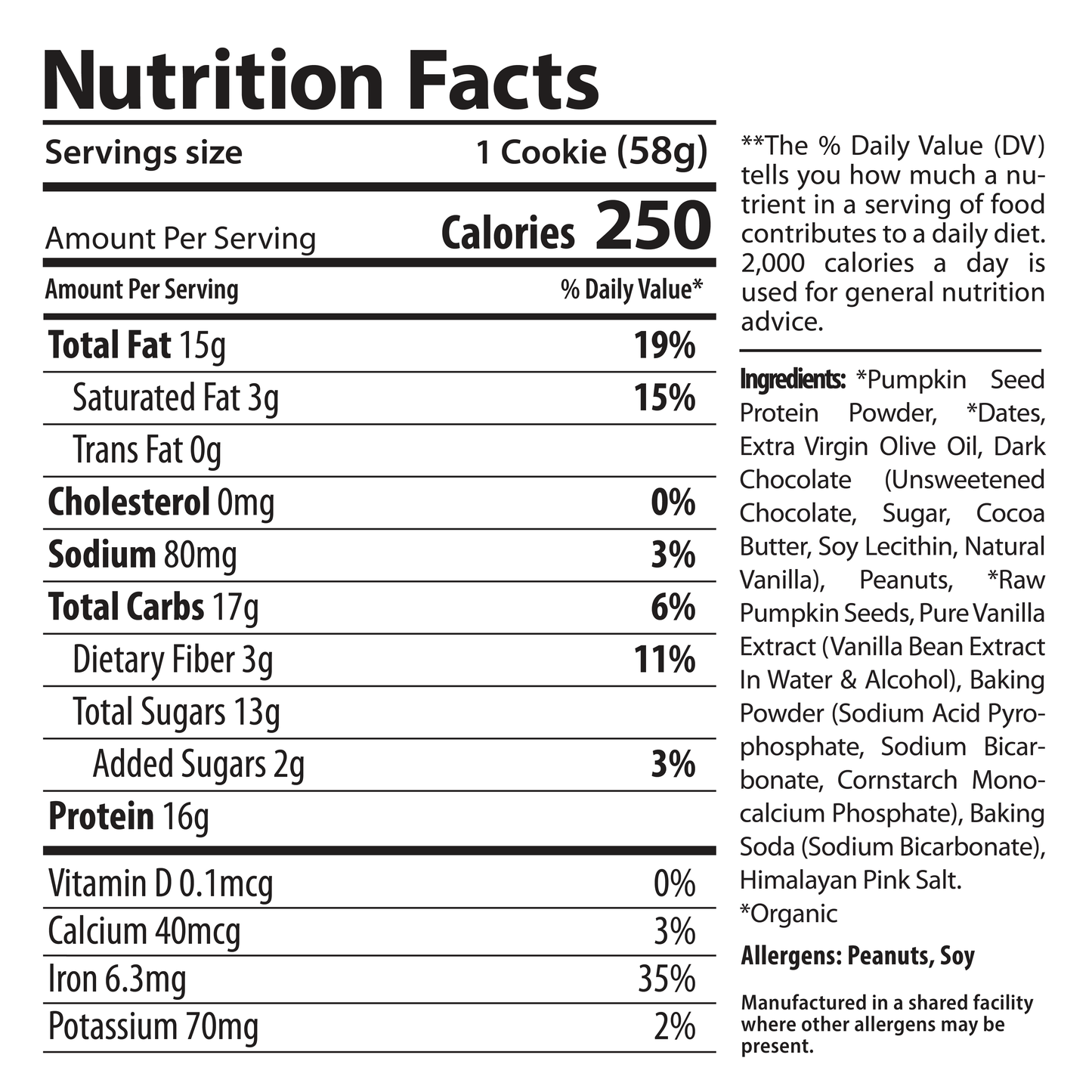 peanut butter choc chip (12 pack)